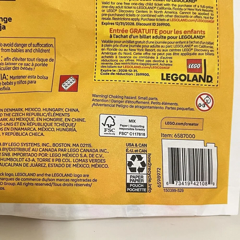Lego Creator 3-in-1 Orange Cat Building Toy 30714 79 PCS SEALED